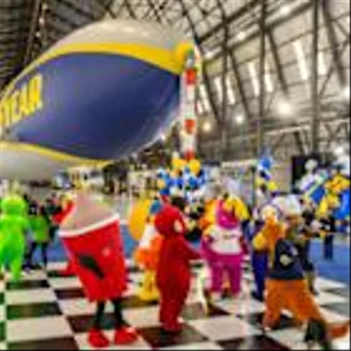 GOODYEAR BLIMP HOSTS THE PARTY OF THE CENTURY