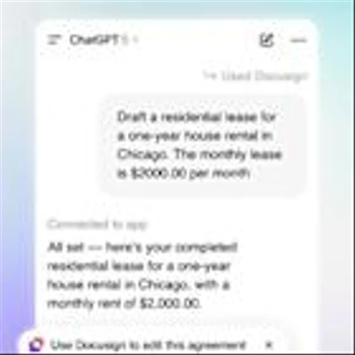 Docusign Brings its Leading Contract AI to ChatGPT