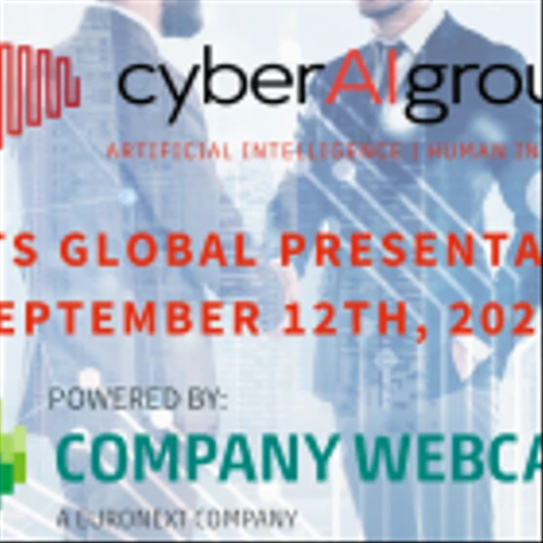 Alert: Cyber A.I. Group Global Presentation at 1:00 CET Today