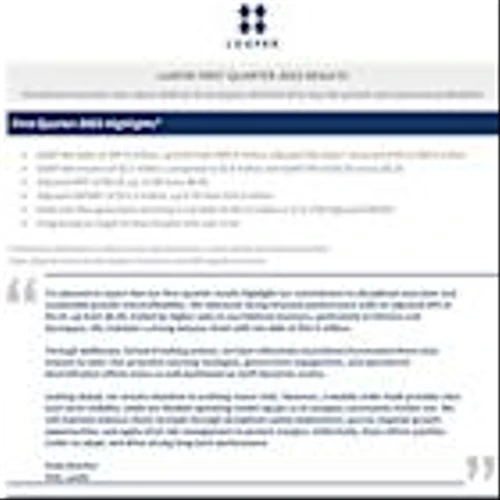 Luxfer First Quarter 2025 Results