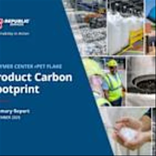 Republic Services' Recycled Plastic Flake Provides 54% Lower Carbon Footprint for Sustainable Packaging