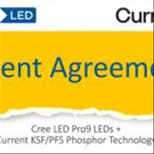 Cree LED and Current Lighting Enter into License Agreement