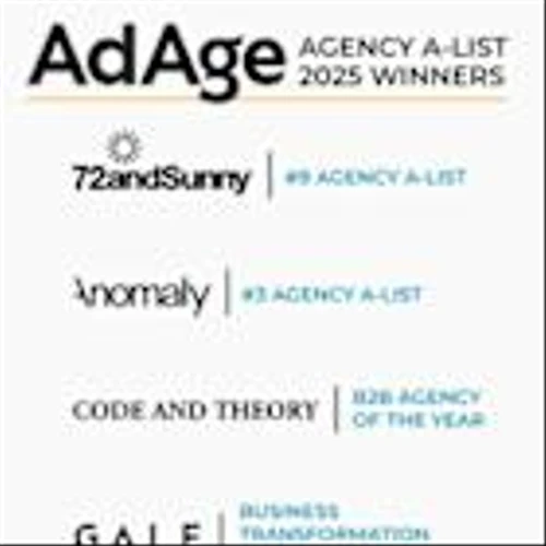 Four Stagwell (STGW) Agencies - 72andSunny, Anomaly, Code and Theory and GALE - Awarded 2025 Ad Age Agency A-List Recognition for Business and Creative Transformation