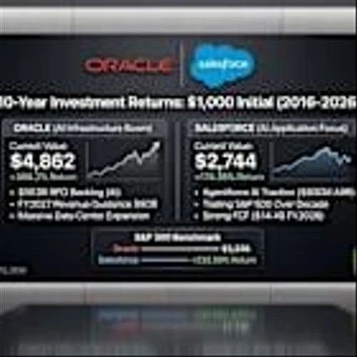 What If You Had Invested $1,000 in Oracle or Salesforce 10 Years Ago?