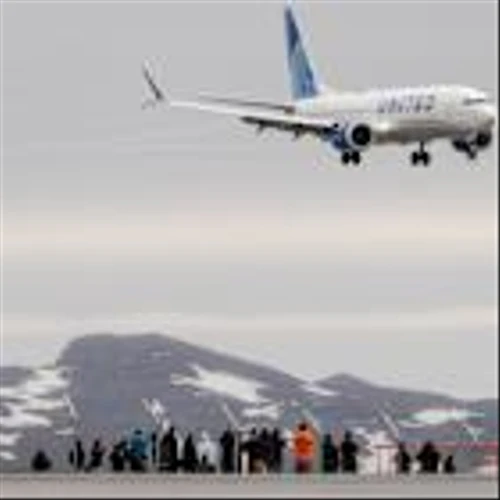 First direct flight from US to Greenland since 2008 lands on Trump's birthday