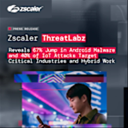 Zscaler ThreatLabz Reveals 67% Jump in Android Malware and 40% of IoT Attacks Target Critical Industries and Hybrid Work