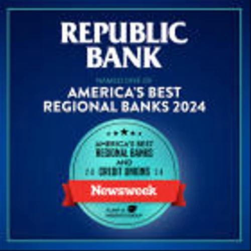 Republic Bank named to Newsweek’s America’s Best Regional Banks and Credit Unions 2024