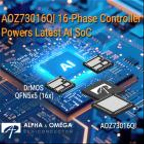 Alpha and Omega Semiconductor Unveils 16 Phase Controller That Supports Further AI Server and Graphic Card Innovation