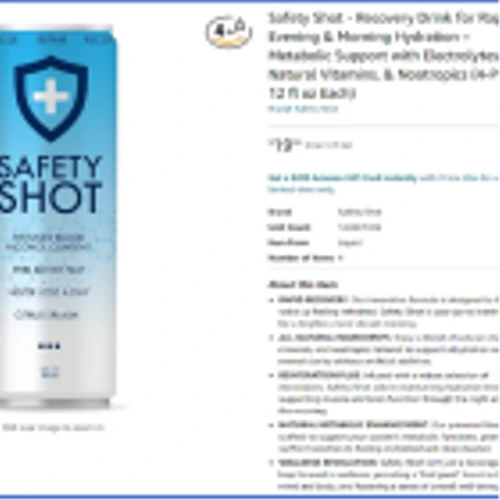 Safety Shot is Now Available on Leading E-Commerce Platform Amazon.Com Product Sells Out Within Hours After Being Released A Day Early