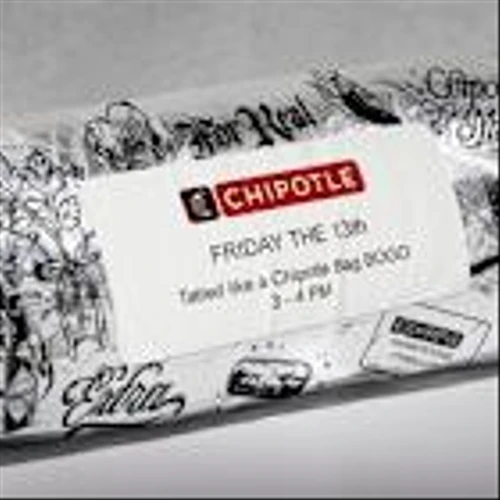 CHIPOTLE TO HELP FANS BECOME "TATTED LIKE A CHIPOTLE BAG" WITH NEW TEMPORARY FLASH TATTOOS AND BOGO OFFER ON FRIDAY, JUNE 13