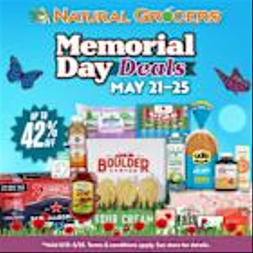 Natural Grocers® Offers Memorial Day Deals of up to 42% off, May 21-25, 2025