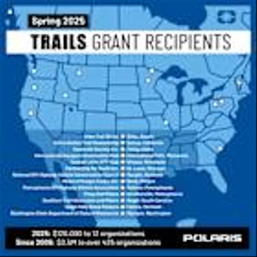 Polaris Donates More Than $120,000 to Off-Road and Snow Organizations Through Its Spring 2025 TRAILS GRANTS