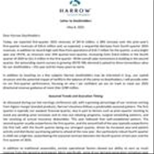 Harrow Announces First-Quarter 2025 Financial Results