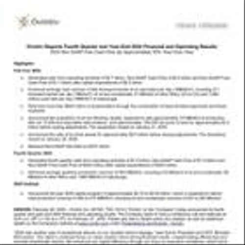 Ovintiv Reports Fourth Quarter and Year-End 2024 Financial and Operating Results