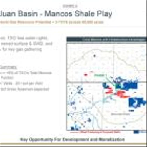 TXO Partners Announces 3 TCFE of Natural Gas Potential in the Mancos Shale of the San Juan Basin