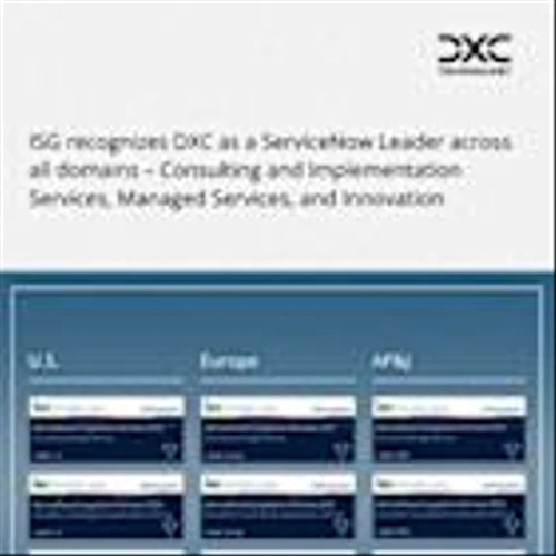 DXC Ranked a Leader in ISG Provider Lens™ ServiceNow Ecosystem Partners 2025 Study