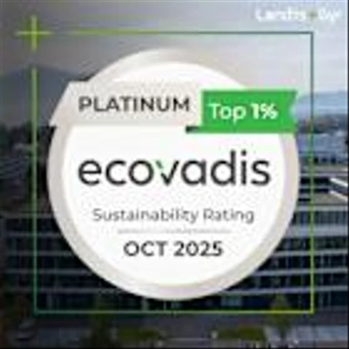 Landis+Gyr Awarded EcoVadis Platinum Medal for the Second Consecutive Year for Outstanding Sustainability Performance