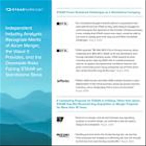STAAR Surgical: Independent Industry Analysts Recognize Merits of Alcon Merger, the Value It Provides, and the Downside Risks Facing STAAR on Standalone Basis