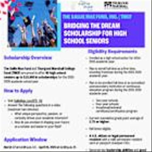 Application Window Now Open for The Sallie Mae Fund’s Bridging the Dream Scholarship Program