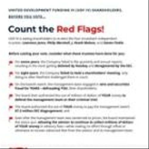 NexPoint Alerts United Development Funding IV (UDF IV) Shareholders to Current Board's Red Flags, Including Track Record of Fraud and Value Destruction