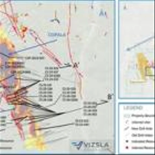 VIZSLA SILVER REPORTS ADDITIONAL HIGH-GRADE INTERCEPTS ON COPALA AND ITS SPLAYS