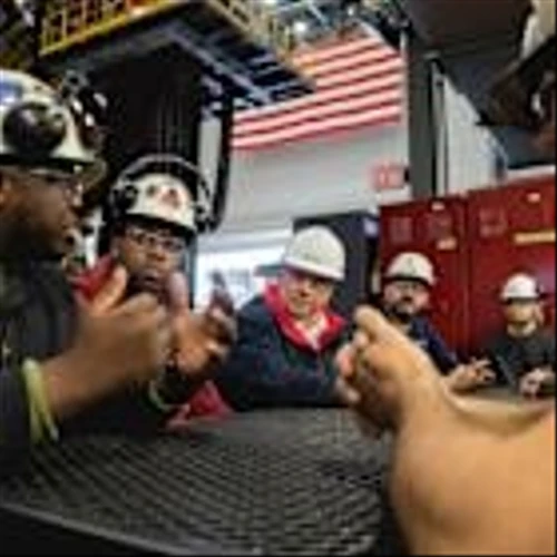 HII Hosts Secretary of the Navy at Newport News Shipbuilding
