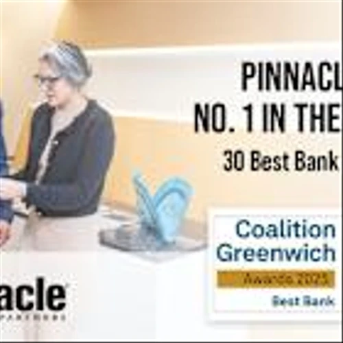 Pinnacle Tops the Nation in Service, Earns More Coalition Greenwich Best Bank Awards Than Any Other Firm