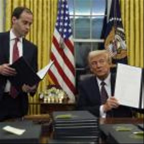 Oil slides as Trump weighs tariffs, signs executive orders to increase US production