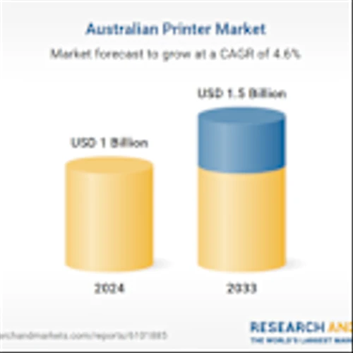 Australia Printer Market Size and Trends (2025-2033) Featuring Strategic Analysis of Key Players - Canon, FUJIFILM, Fujitsu, Hitachi, Honeywell International, HP, Panasonic, Seiko Epson, Toshiba, Xerox