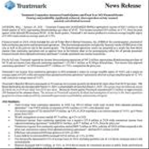Trustmark Corporation Announces Fourth Quarter and Fiscal Year 2024 Financial Results