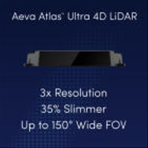 Aeva Introduces Atlas Ultra, Its Slimmest High-Resolution Long-Range 4D LiDAR Sensor at CES 2025