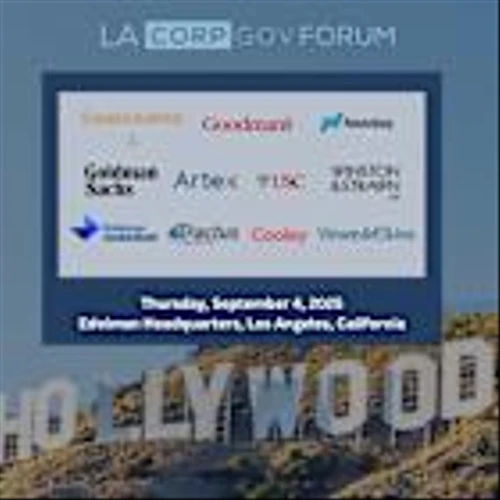 Fireside Chat: Governance in Los Angeles – LA CorpGov Forum