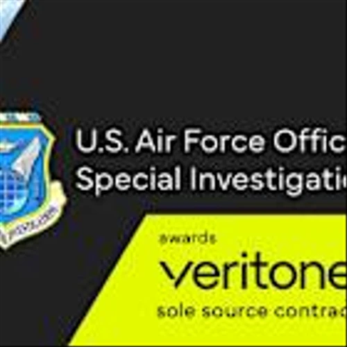 Veritone Awarded Sole Source Contract from the Department of the Air Force in Support of Air Force Office of Special Investigations