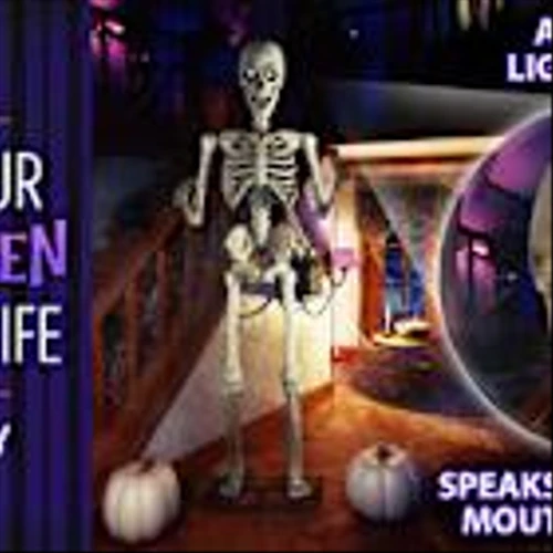 Bring Your Halloween Décor to Life: Animated EyesAlive™ Poseable Skeleton
