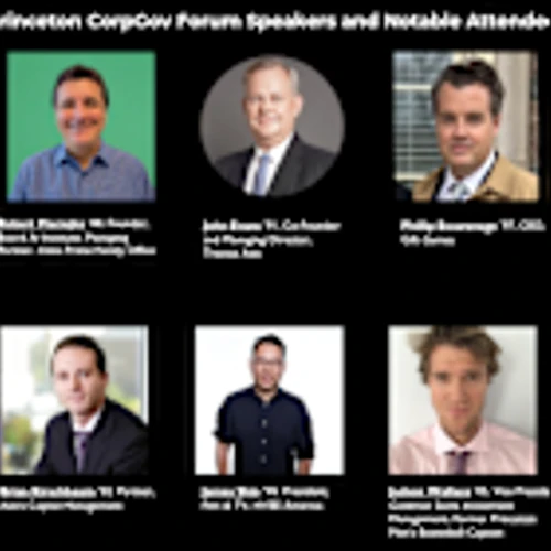 2nd Princeton CorpGov Forum Preliminary Speakers for May 21