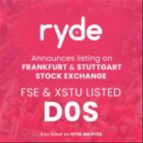 Ryde Group Ltd Listing on the Quotation Board of the Frankfurt and Stuttgart Stock Exchange