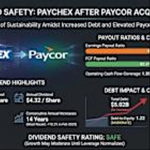 Paychex Pays 3.65% and Added $4.2 Billion in Debt but the Dividend Looks Safe