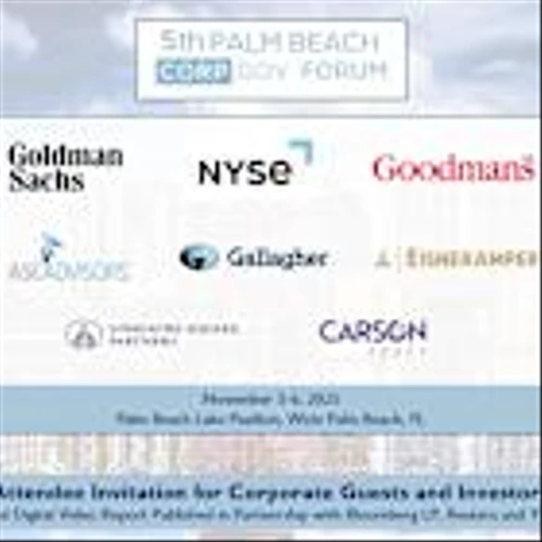 Preliminary Agenda: 5th Palm Beach CorpGov Forum Nov 5-6