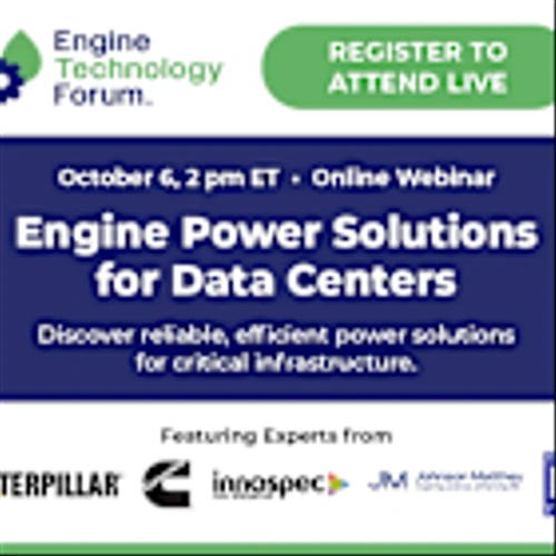 Upcoming Webinar: Exploring Engine Power Solutions for Data Centers