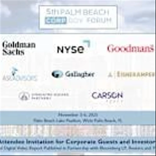 Updated Preliminary Agenda: 5th Palm Beach CorpGov Forum Nov 5-6