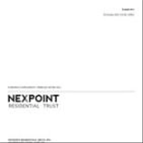 NEXPOINT RESIDENTIAL TRUST, INC. REPORTS THIRD QUARTER 2024 RESULTS