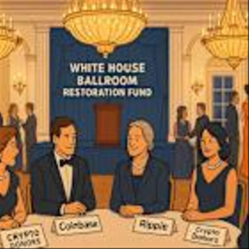 Crypto and Big Tech Behind Trump’s $300 Million White House Ballroom
