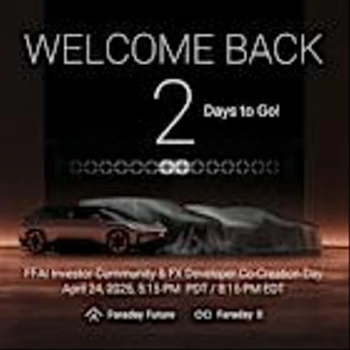 Faraday Future Reminds Stockholders to Register for the Upcoming FF Stockholder Community & FX Developer Co-Creation Day on April 24