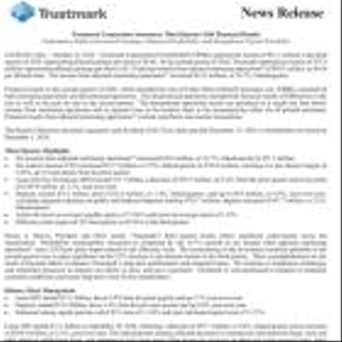 Trustmark Corporation Announces Third Quarter 2024 Financial Results