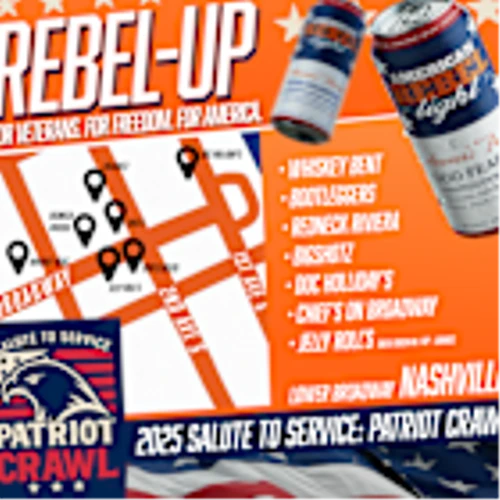 American Rebel Light Beer Sponsors the Salute to Service: Patriot Crawl in Nashville, TN for Veterans Day 2025