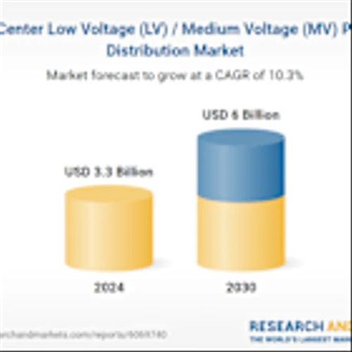 Data Center Low Voltage (LV) / Medium Voltage (MV) Power Distribution Business Report 2025: Market to Reach $3.3 Billion by 2030 ABB, Chatsworth, Cummins, CyberPower System, Delta Electronics Leading