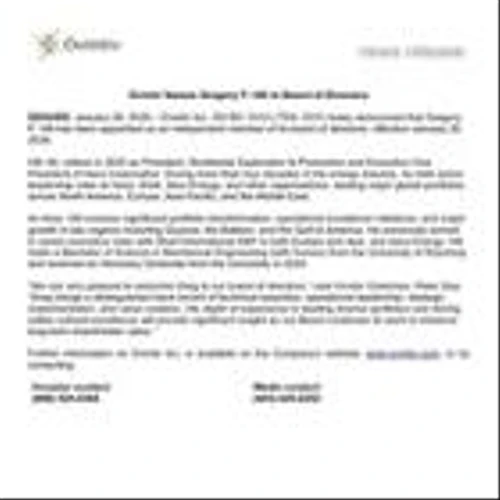 Ovintiv Names Gregory P. Hill to Board of Directors