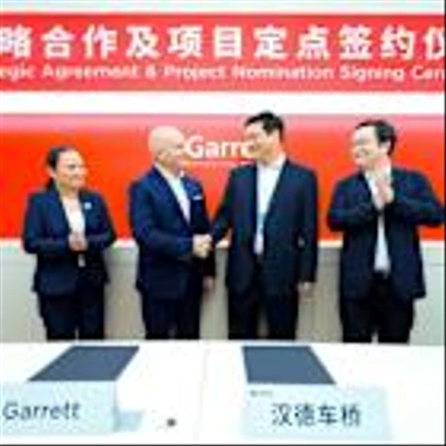 Garrett and HanDe Sign Strategic Partnership, Including Series Production Award to Accelerate Electrification of Heavy-Duty Trucks with Advanced E-Axle Systems