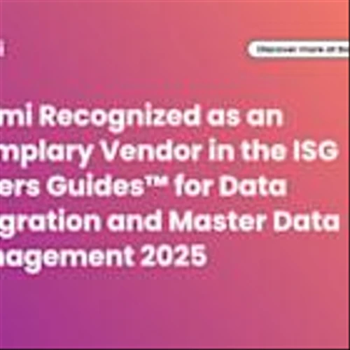 Boomi Recognized as an Exemplary Vendor in the ISG Buyers Guides™ for Data Integration and Master Data Management 2025
