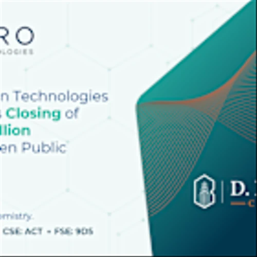 Aduro Clean Technologies Announces Closing of US$8 Million Underwritten Public Offering